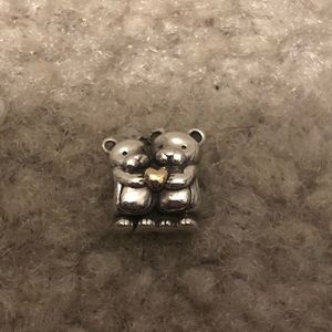 Bears holding heart pandora charm